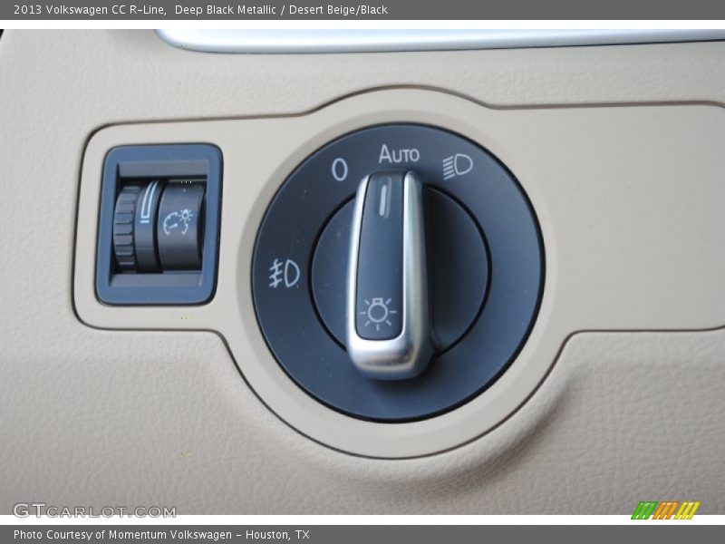 Deep Black Metallic / Desert Beige/Black 2013 Volkswagen CC R-Line