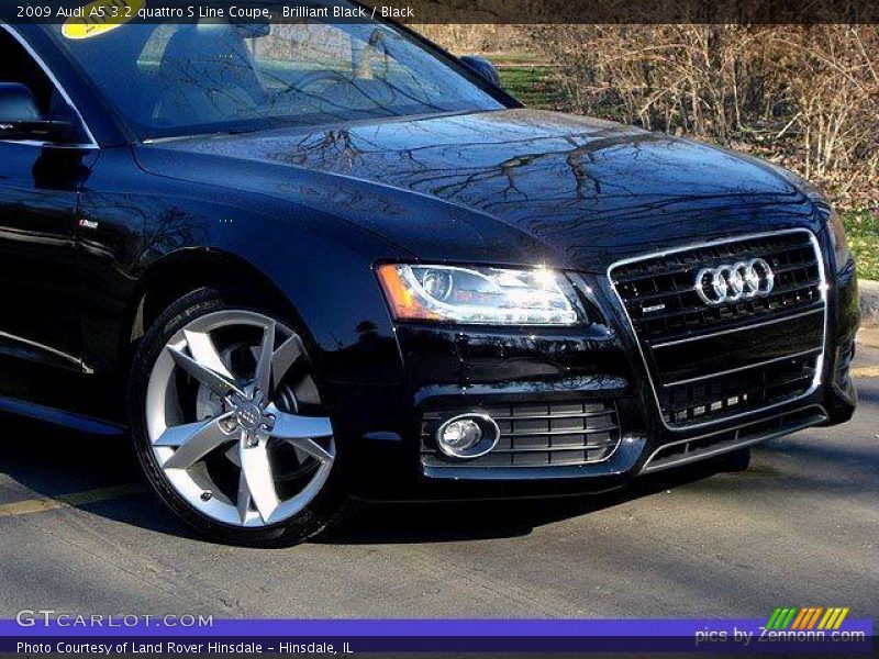 Brilliant Black / Black 2009 Audi A5 3.2 quattro S Line Coupe