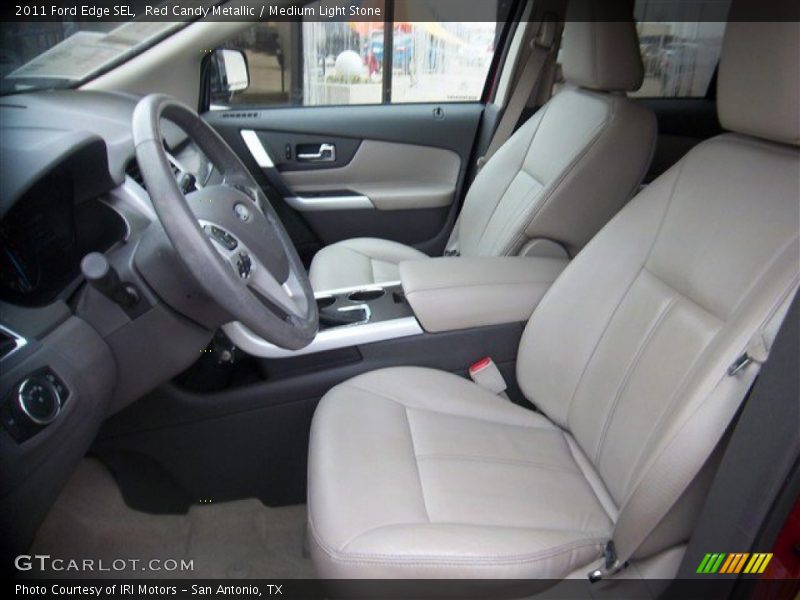 Red Candy Metallic / Medium Light Stone 2011 Ford Edge SEL