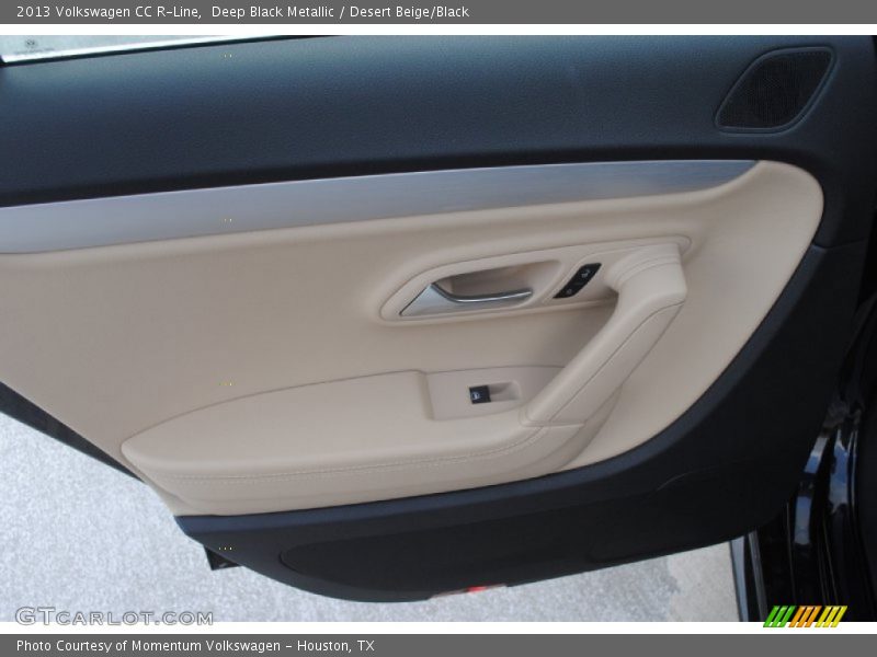 Deep Black Metallic / Desert Beige/Black 2013 Volkswagen CC R-Line