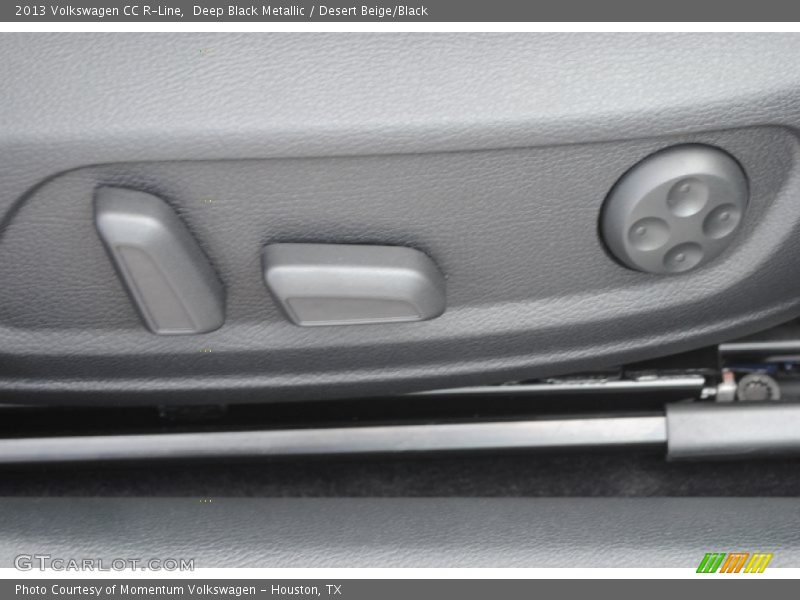 Deep Black Metallic / Desert Beige/Black 2013 Volkswagen CC R-Line