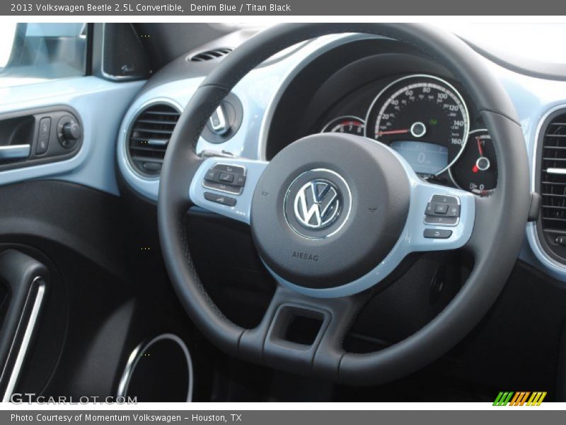 Denim Blue / Titan Black 2013 Volkswagen Beetle 2.5L Convertible