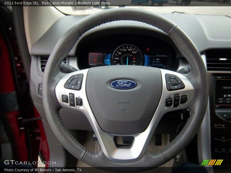 Red Candy Metallic / Medium Light Stone 2011 Ford Edge SEL