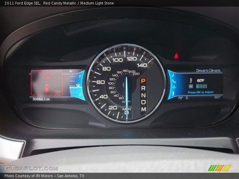Red Candy Metallic / Medium Light Stone 2011 Ford Edge SEL