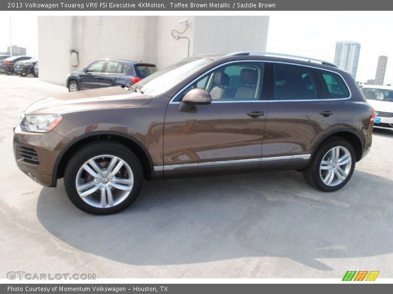 Toffee Brown Metallic / Saddle Brown 2013 Volkswagen Touareg VR6 FSI Executive 4XMotion