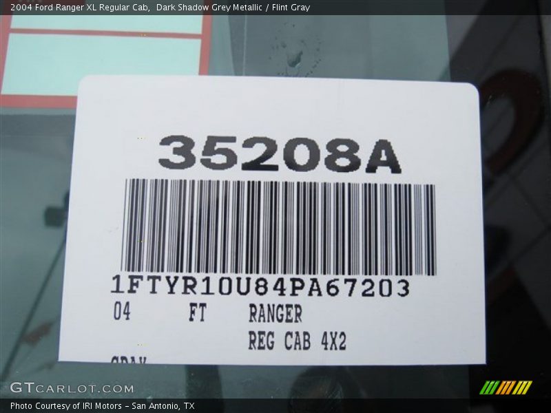 Dark Shadow Grey Metallic / Flint Gray 2004 Ford Ranger XL Regular Cab