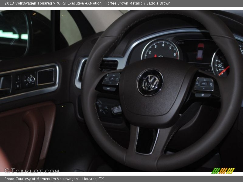 Toffee Brown Metallic / Saddle Brown 2013 Volkswagen Touareg VR6 FSI Executive 4XMotion