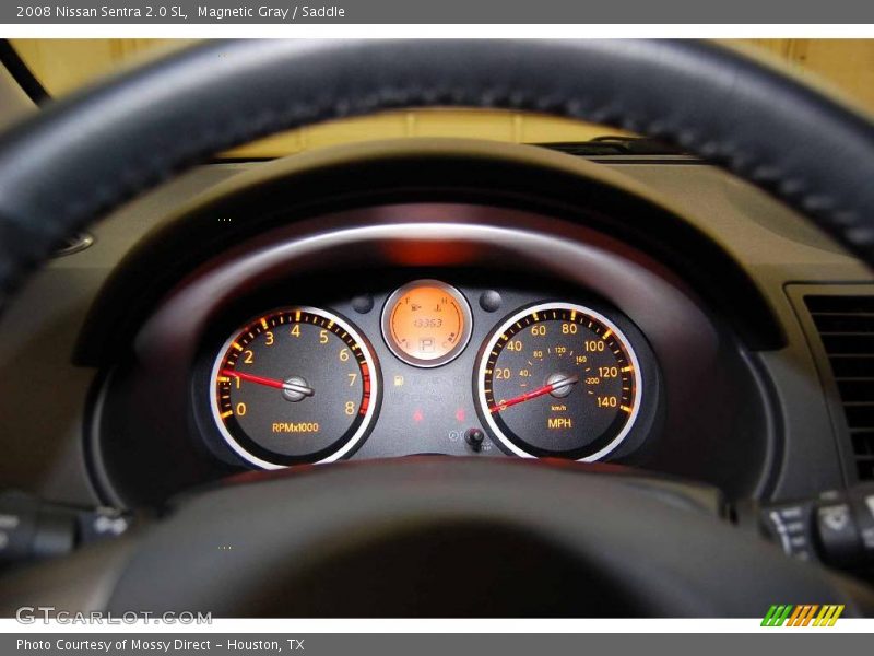 Magnetic Gray / Saddle 2008 Nissan Sentra 2.0 SL