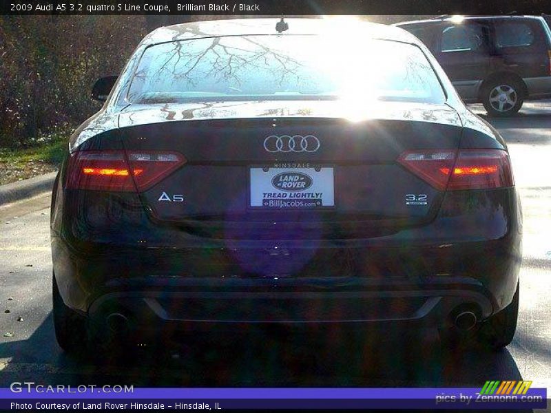 Brilliant Black / Black 2009 Audi A5 3.2 quattro S Line Coupe