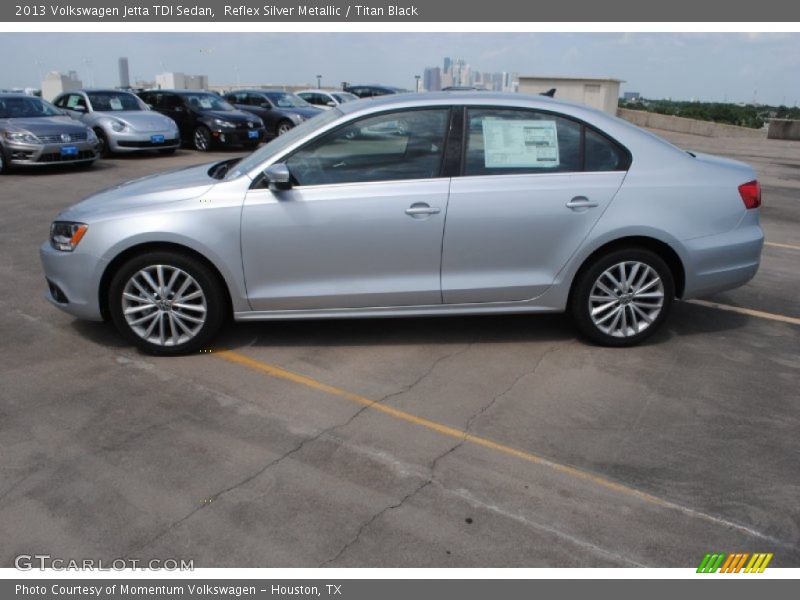 Reflex Silver Metallic / Titan Black 2013 Volkswagen Jetta TDI Sedan