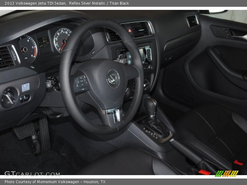 Reflex Silver Metallic / Titan Black 2013 Volkswagen Jetta TDI Sedan