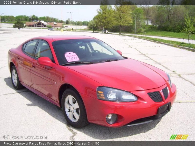 Crimson Red / Ebony 2008 Pontiac Grand Prix Sedan