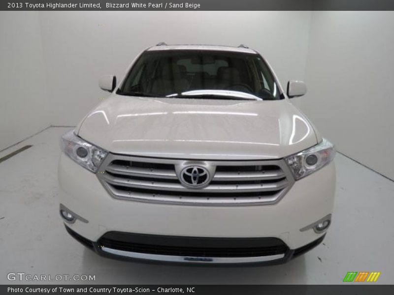 Blizzard White Pearl / Sand Beige 2013 Toyota Highlander Limited