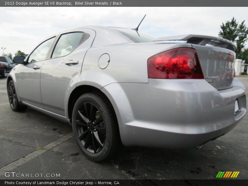 Billet Silver Metallic / Black 2013 Dodge Avenger SE V6 Blacktop