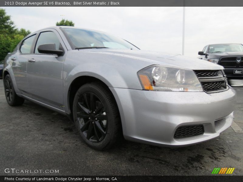 Billet Silver Metallic / Black 2013 Dodge Avenger SE V6 Blacktop