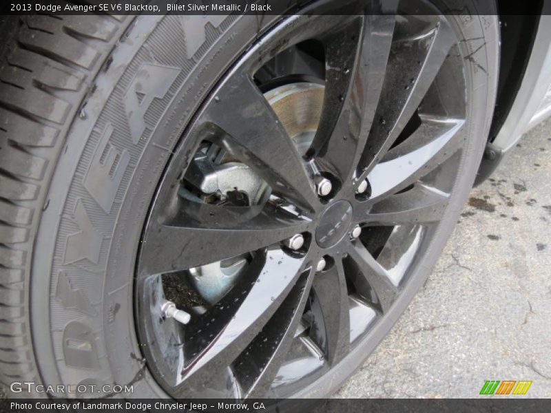 Billet Silver Metallic / Black 2013 Dodge Avenger SE V6 Blacktop