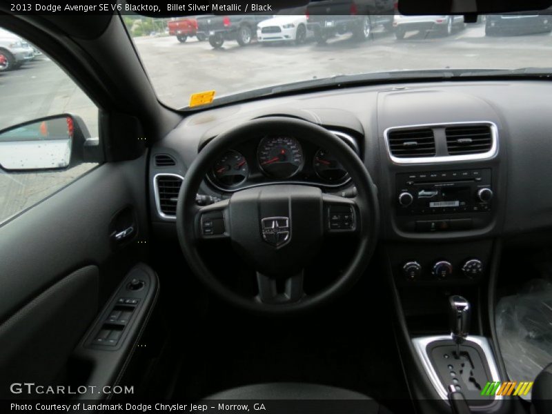 Billet Silver Metallic / Black 2013 Dodge Avenger SE V6 Blacktop