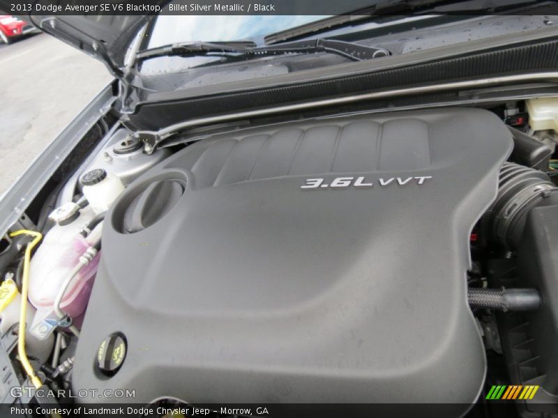 Billet Silver Metallic / Black 2013 Dodge Avenger SE V6 Blacktop