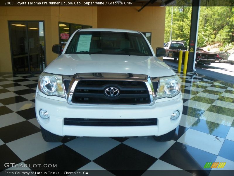 Super White / Graphite Gray 2005 Toyota Tacoma PreRunner Double Cab