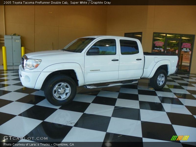 Super White / Graphite Gray 2005 Toyota Tacoma PreRunner Double Cab