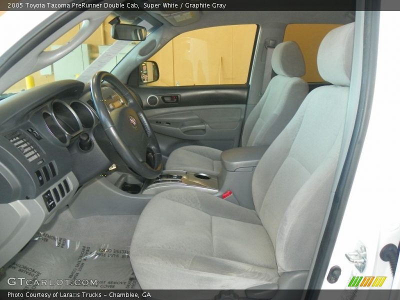 Super White / Graphite Gray 2005 Toyota Tacoma PreRunner Double Cab