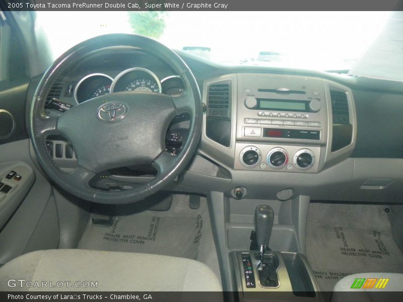 Super White / Graphite Gray 2005 Toyota Tacoma PreRunner Double Cab