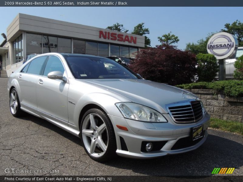 Iridium Silver Metallic / Black 2009 Mercedes-Benz S 63 AMG Sedan