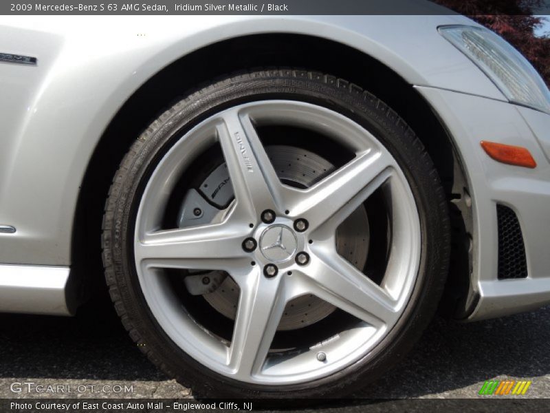 Iridium Silver Metallic / Black 2009 Mercedes-Benz S 63 AMG Sedan