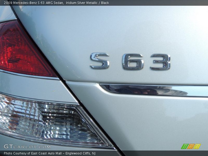 Iridium Silver Metallic / Black 2009 Mercedes-Benz S 63 AMG Sedan