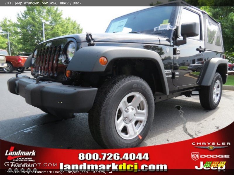 Black / Black 2013 Jeep Wrangler Sport 4x4