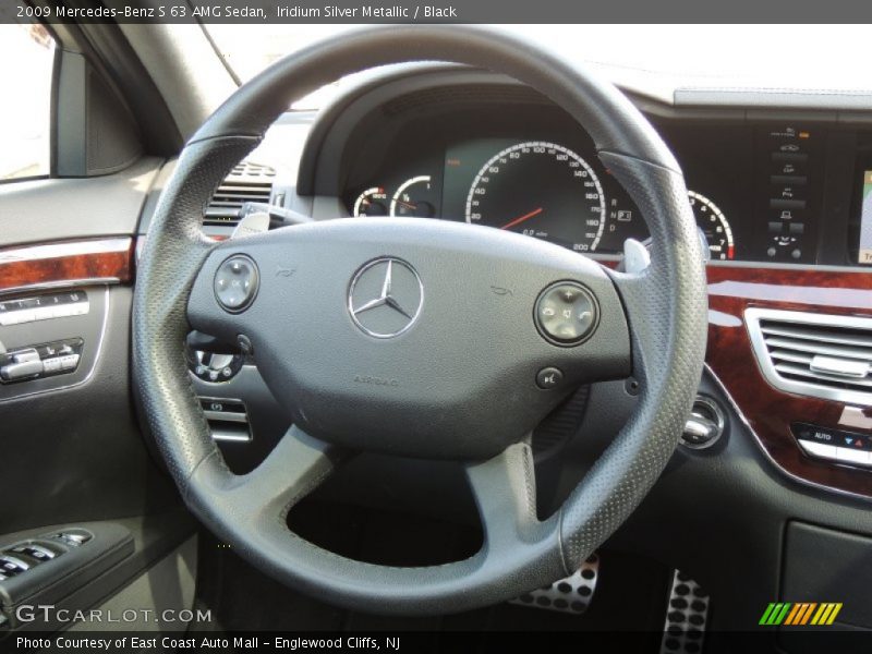 Iridium Silver Metallic / Black 2009 Mercedes-Benz S 63 AMG Sedan