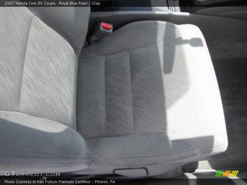 Royal Blue Pearl / Gray 2007 Honda Civic EX Coupe