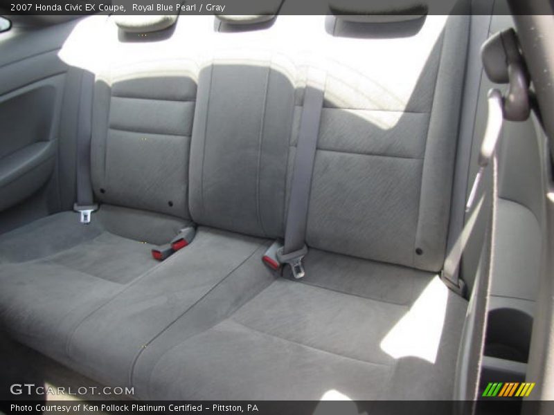 Royal Blue Pearl / Gray 2007 Honda Civic EX Coupe