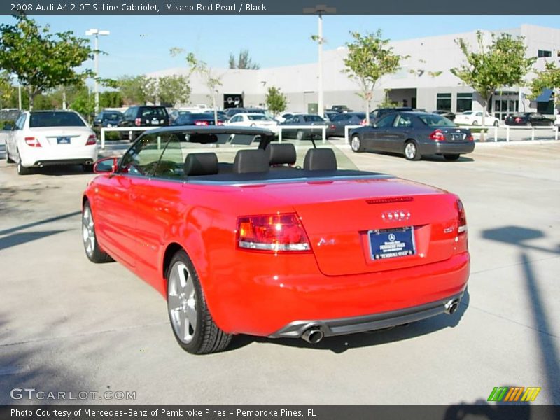 Misano Red Pearl / Black 2008 Audi A4 2.0T S-Line Cabriolet