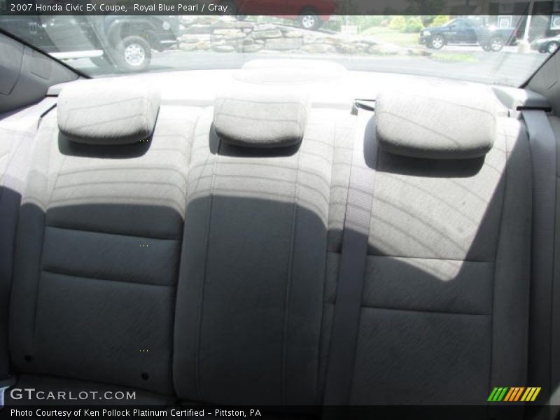 Royal Blue Pearl / Gray 2007 Honda Civic EX Coupe