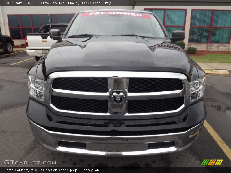 Black / Black/Diesel Gray 2013 Ram 1500 SLT Crew Cab 4x4