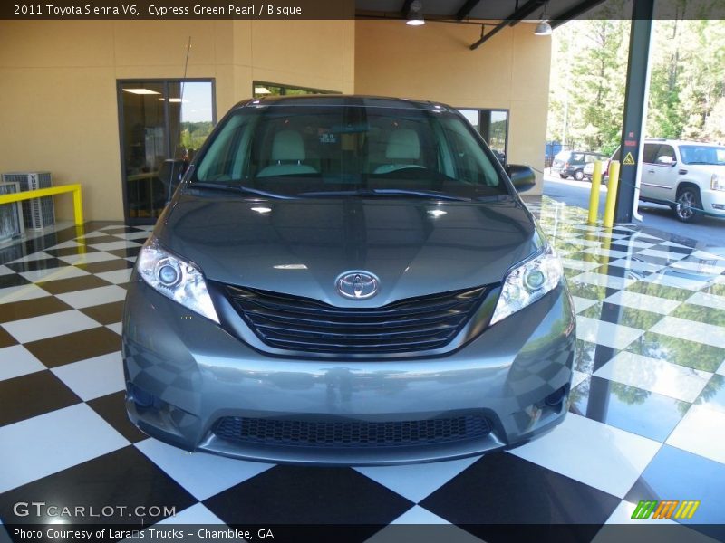 Cypress Green Pearl / Bisque 2011 Toyota Sienna V6