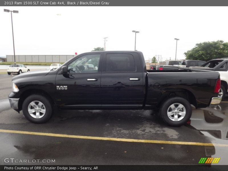 Black / Black/Diesel Gray 2013 Ram 1500 SLT Crew Cab 4x4