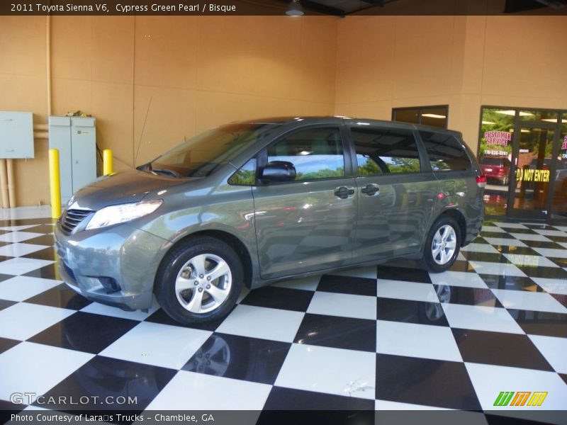 Cypress Green Pearl / Bisque 2011 Toyota Sienna V6