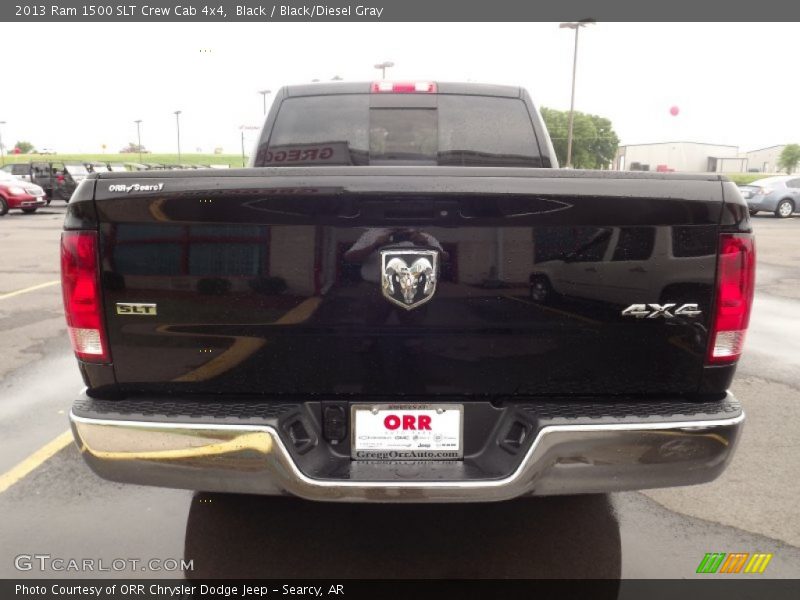 Black / Black/Diesel Gray 2013 Ram 1500 SLT Crew Cab 4x4
