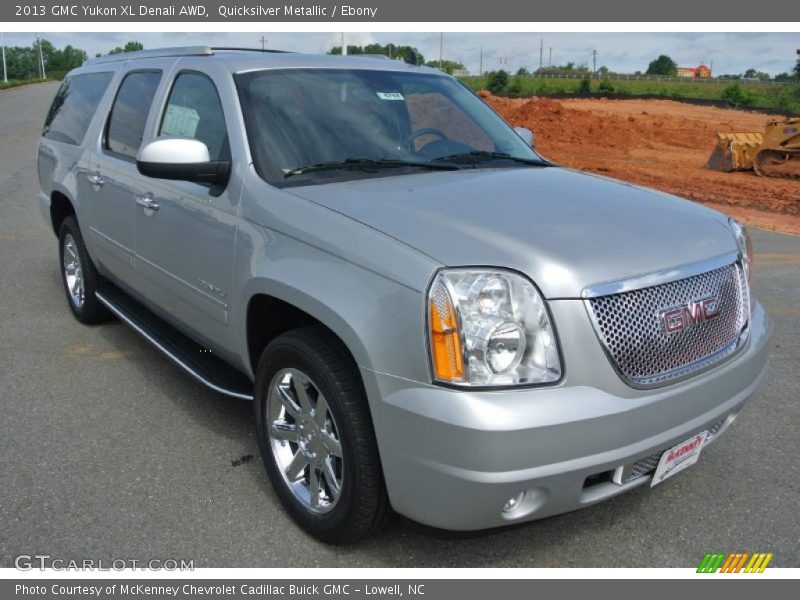 Quicksilver Metallic / Ebony 2013 GMC Yukon XL Denali AWD