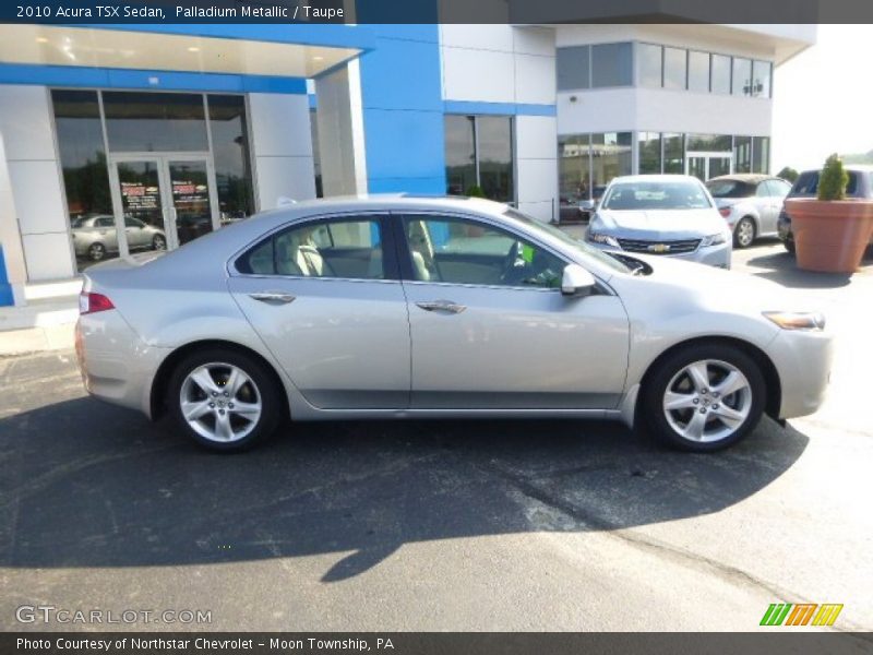 Palladium Metallic / Taupe 2010 Acura TSX Sedan