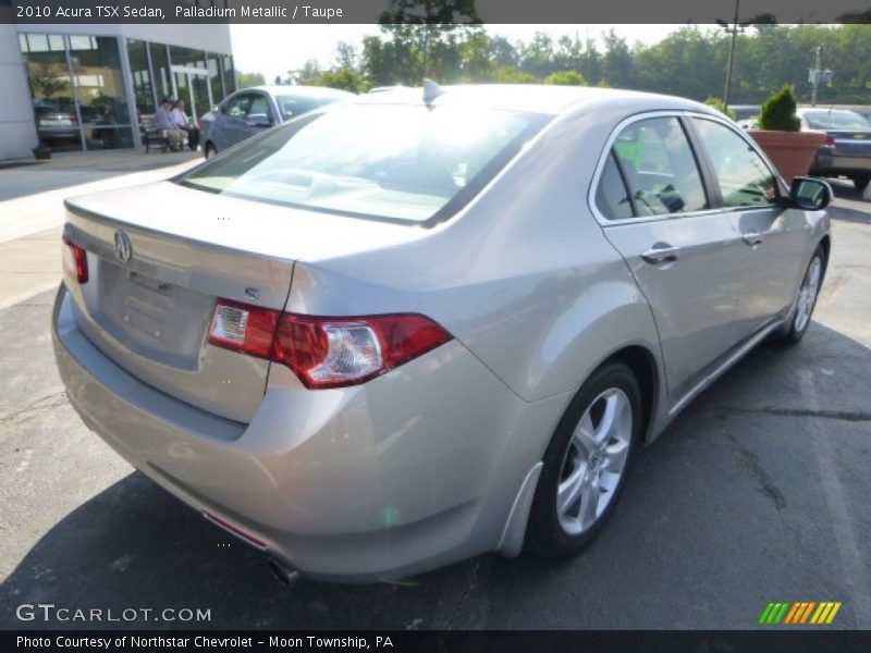 Palladium Metallic / Taupe 2010 Acura TSX Sedan