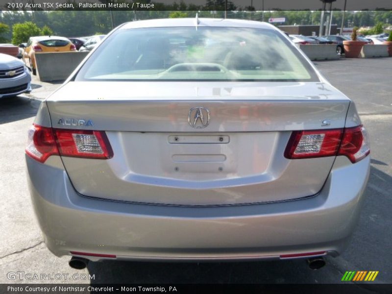 Palladium Metallic / Taupe 2010 Acura TSX Sedan