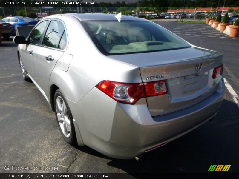 Palladium Metallic / Taupe 2010 Acura TSX Sedan
