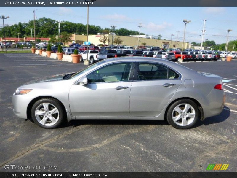 Palladium Metallic / Taupe 2010 Acura TSX Sedan