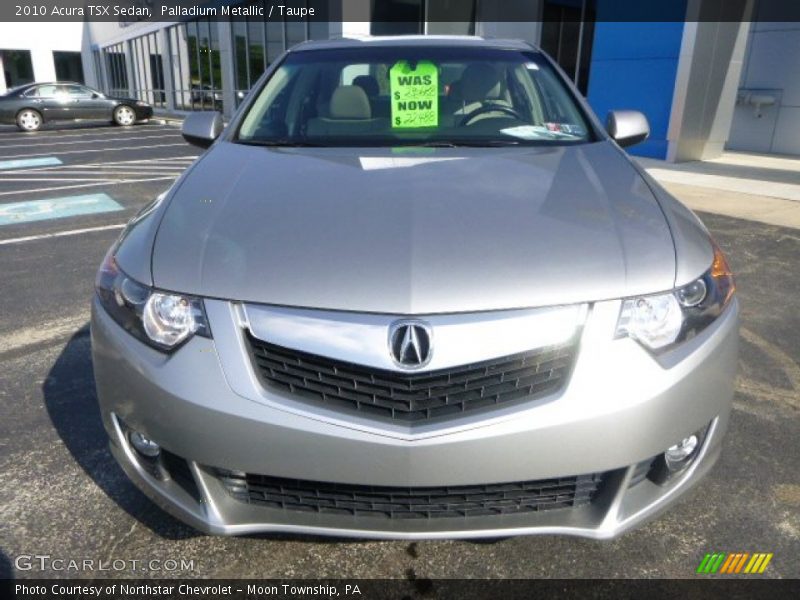 Palladium Metallic / Taupe 2010 Acura TSX Sedan