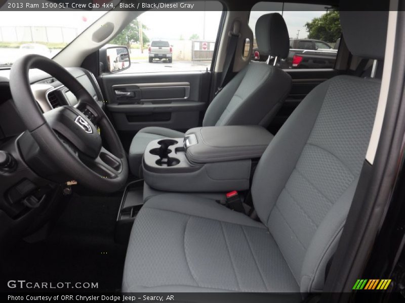 Black / Black/Diesel Gray 2013 Ram 1500 SLT Crew Cab 4x4