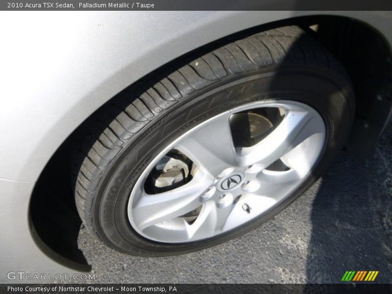 Palladium Metallic / Taupe 2010 Acura TSX Sedan