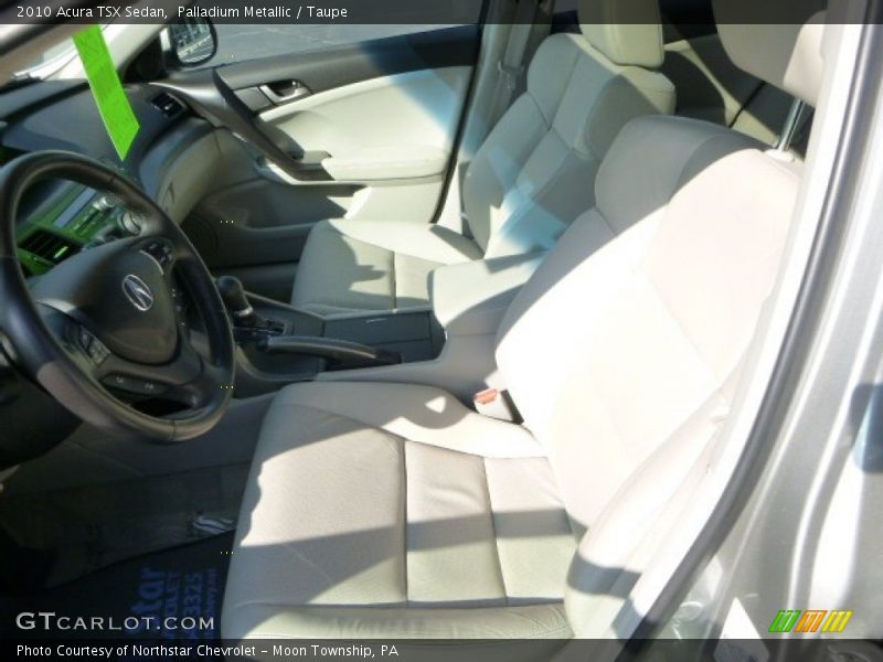 Palladium Metallic / Taupe 2010 Acura TSX Sedan